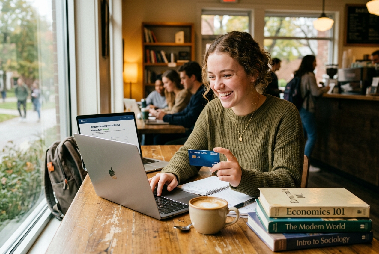 International student managing US student checking account